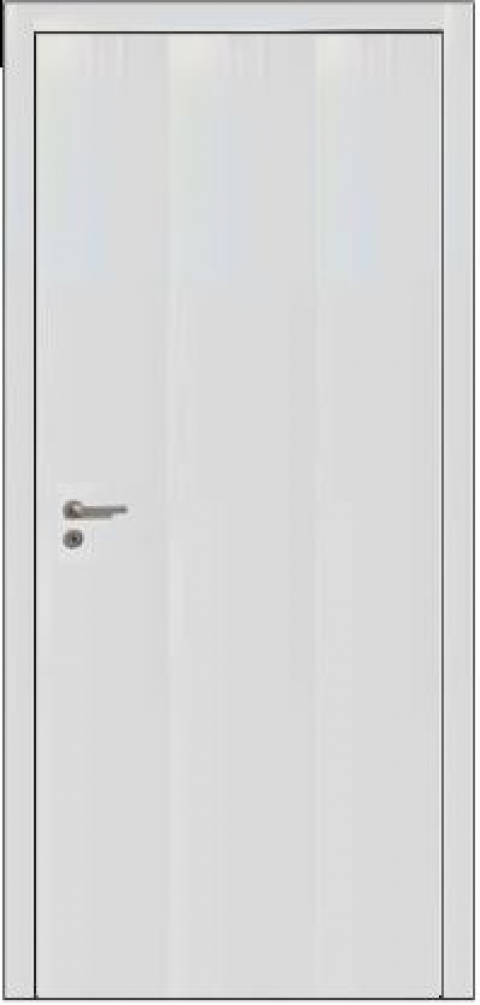 Входная дверь HTA100 HORMANN Mahogany/9016 глухая и нажимными ручками