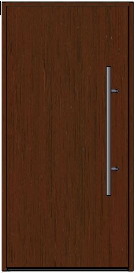 Входная дверь HTA100 HORMANN Mahogany/Mahogany глухая